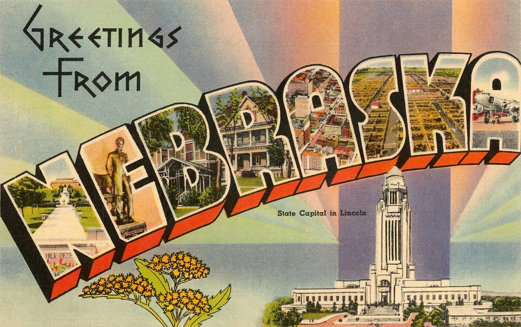 Detail of Greetings from Nebraska by Anonymous
