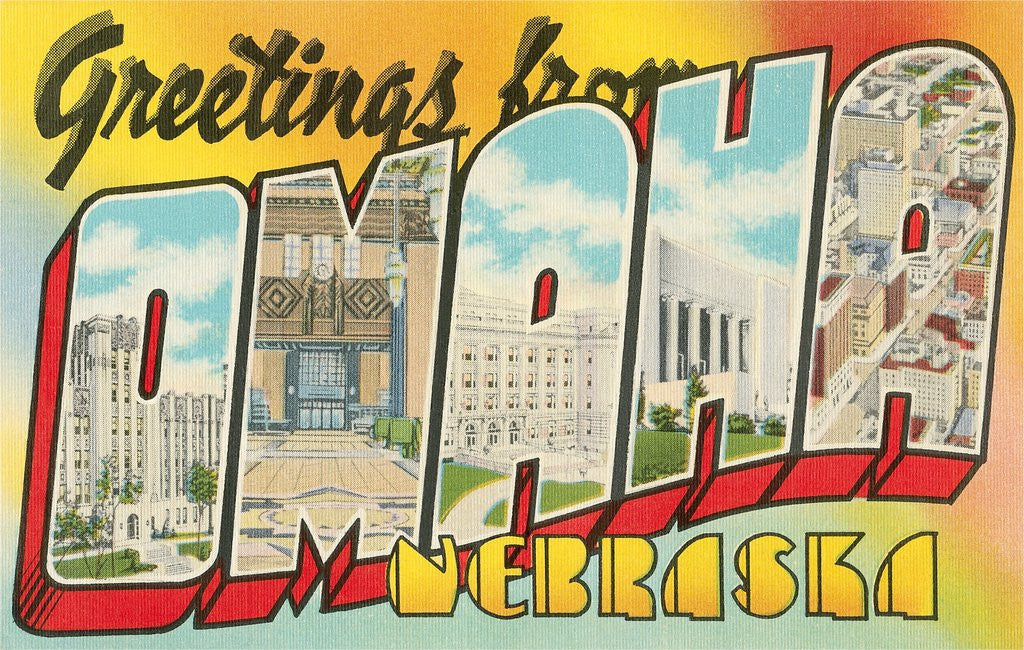Detail of Greetings from Omaha, Nebraska by Anonymous