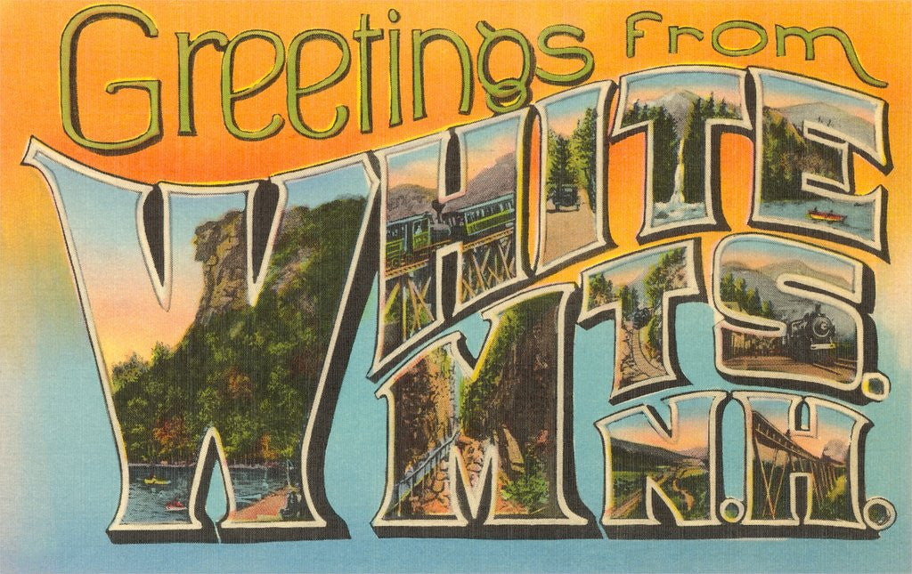 Detail of Greetings from White Mountains, New Hampshire by Anonymous