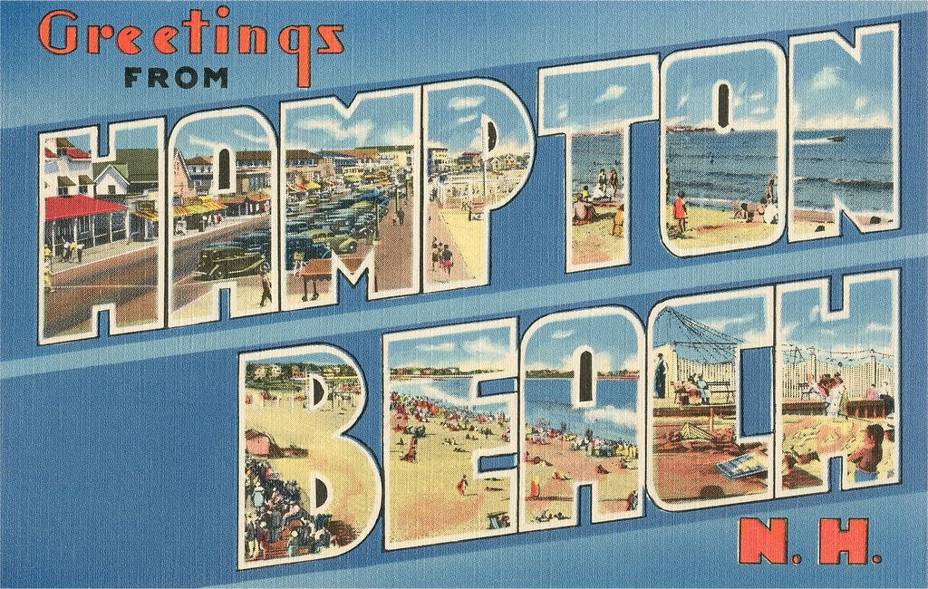Detail of Greetings from Hampton Beach, New Hampshire by Anonymous