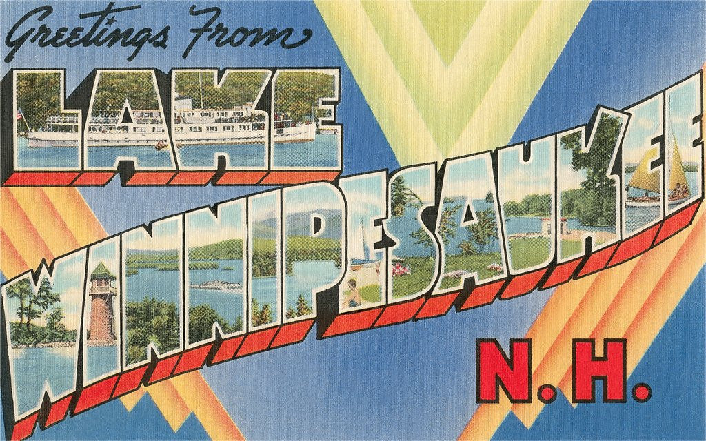 Detail of Greetings from Lake Winnipesaukee, New Hampshire by Anonymous