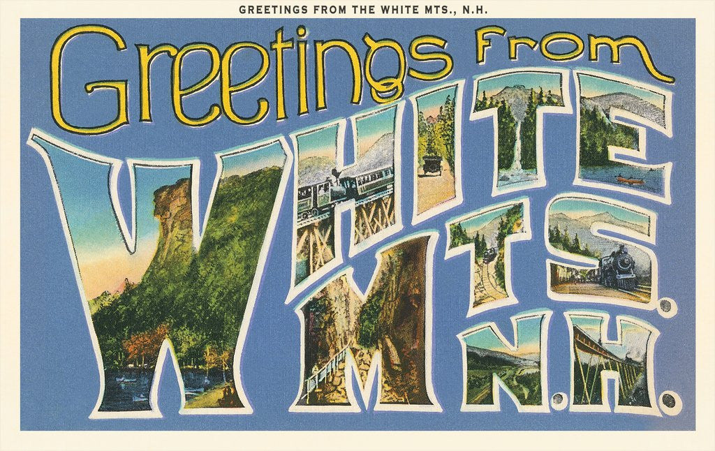 Detail of Greetings from White Mountains, New Hampshire by Anonymous