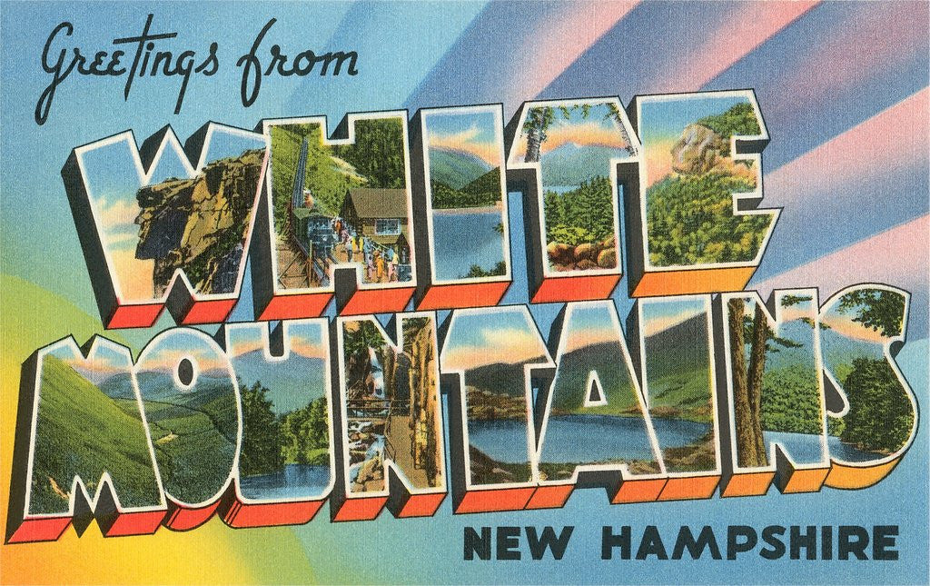 Detail of Greetings from White Mountains, New Hampshire by Anonymous