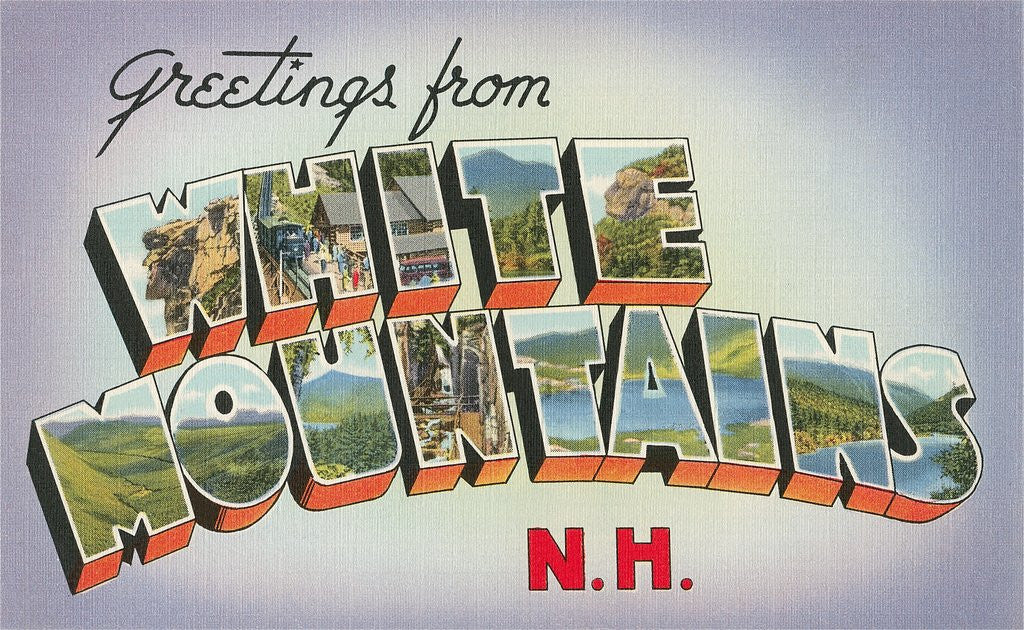 Detail of Greetings from White Mountains, New Hampshire by Anonymous