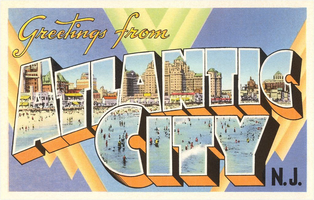 Detail of Greetings from Atlantic City, New Jersey by Anonymous