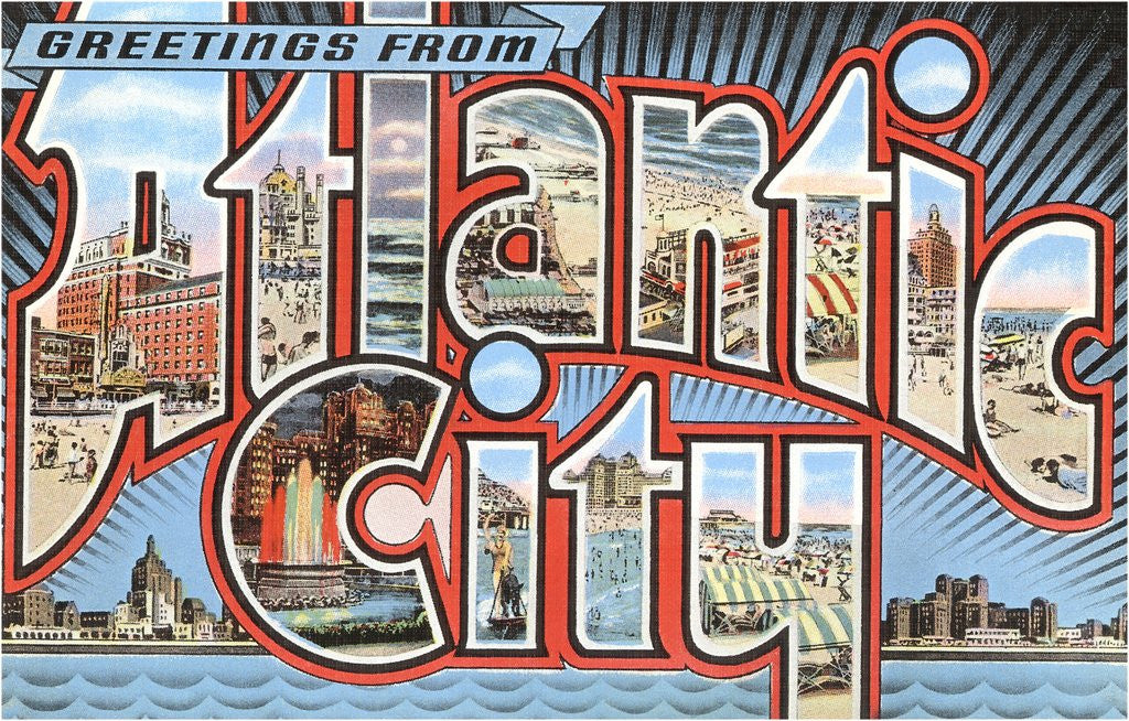 Detail of Greetings from Atlantic City, New Jersey by Anonymous