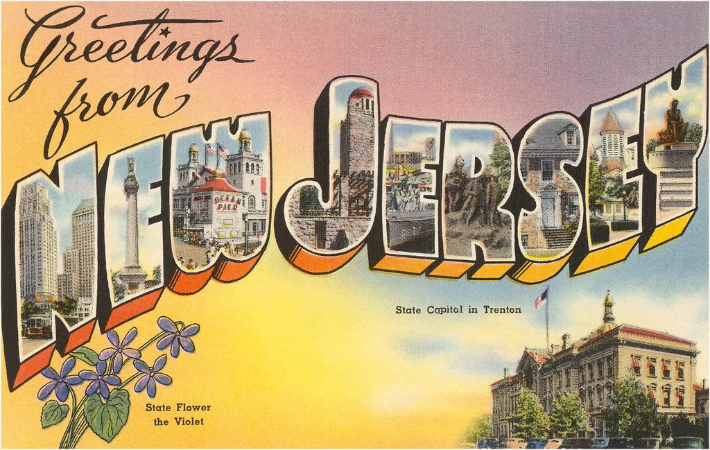 Detail of Greetings from New Jersey by Anonymous