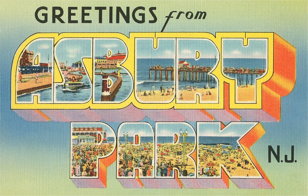 Detail of Greetings from Asbury Park, New Jersey by Corbis