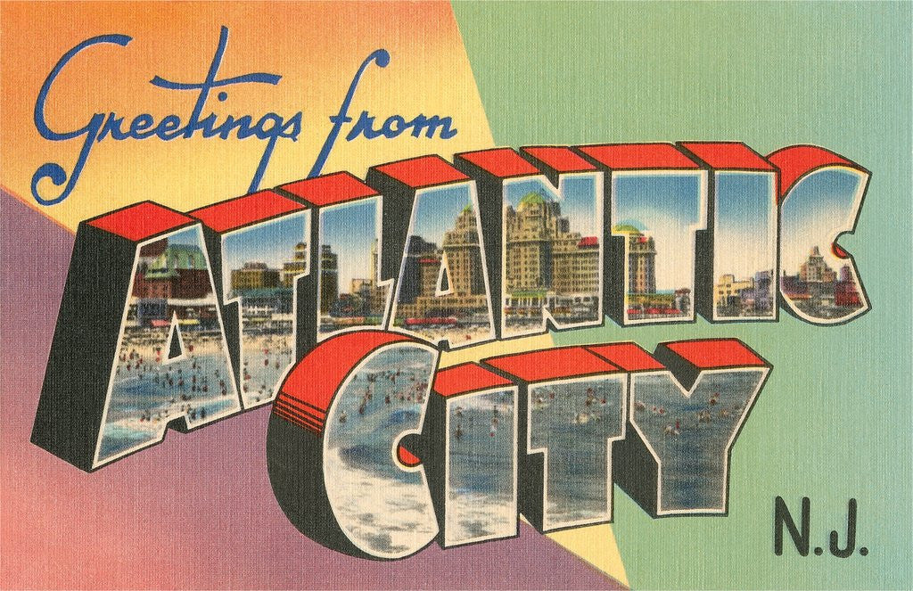 Detail of Greetings from Atlantic City, New Jersey by Anonymous