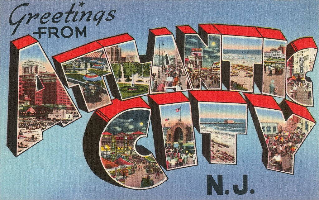 Detail of Greetings from Atlantic City, New Jersey by Anonymous