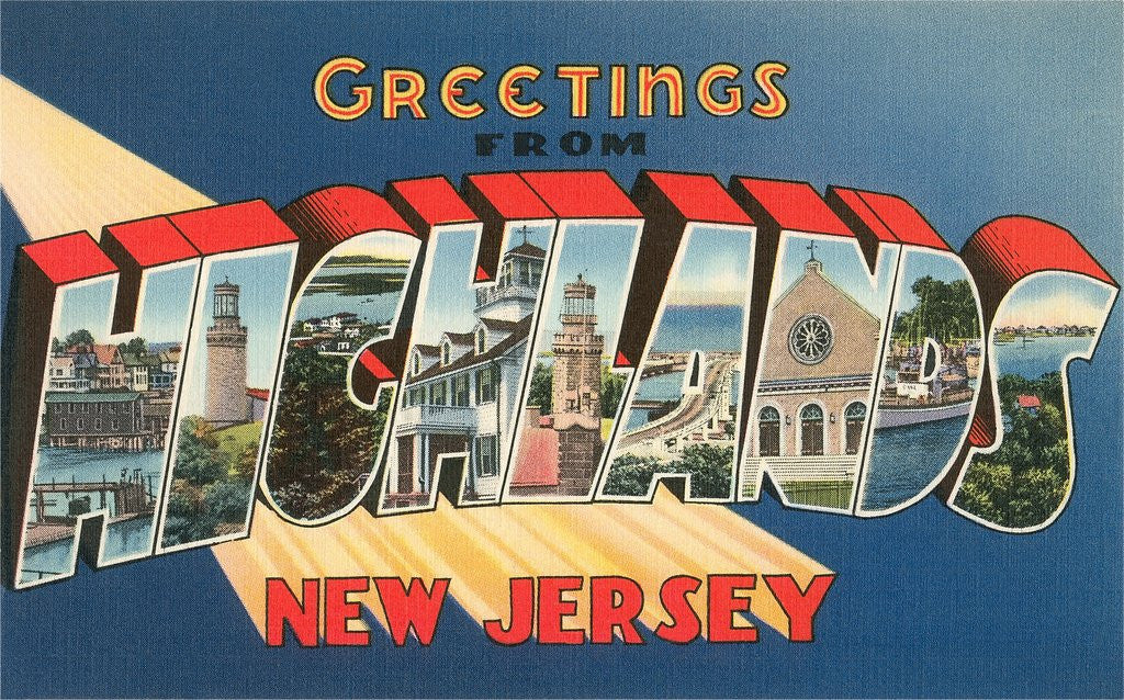 Detail of Greetings from Highlands, New Jersey by Anonymous