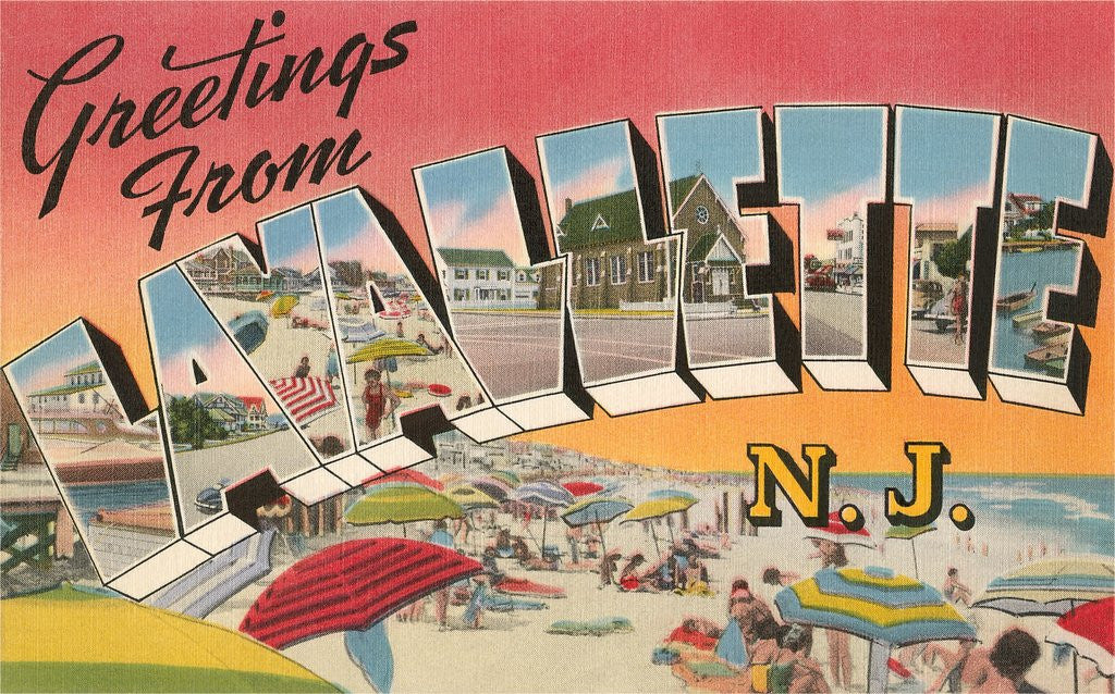 Detail of Greetings from Lavallette, New Jersey by Anonymous