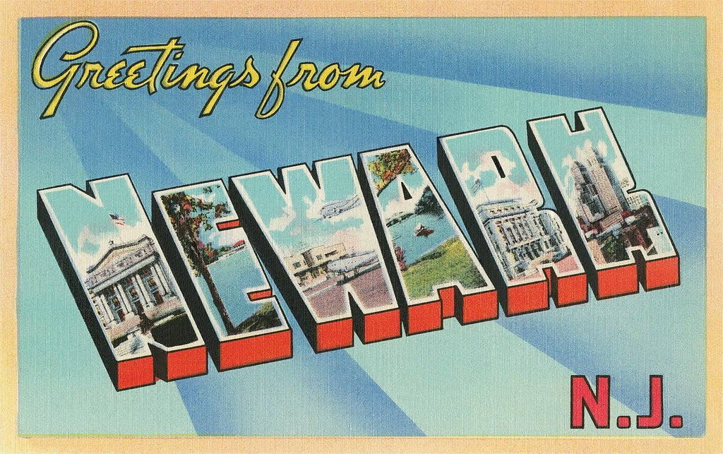 Detail of Greetings from Newark, New Jersey by Anonymous