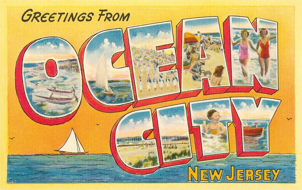 Detail of Greetings from Ocean City, New Jersey by Anonymous