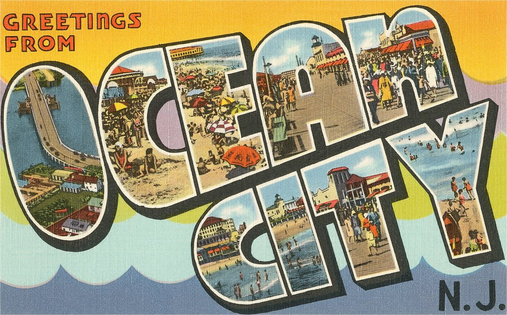 Detail of Greetings from Ocean City, New Jersey by Corbis