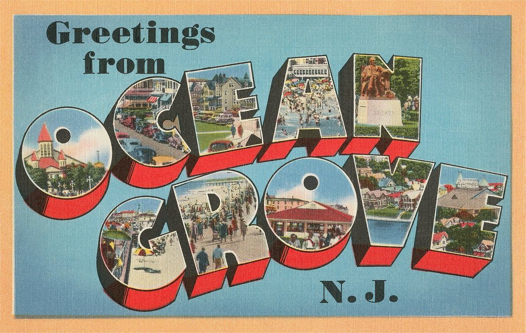 Detail of Greetings from Ocean Grove, New Jersey by Anonymous