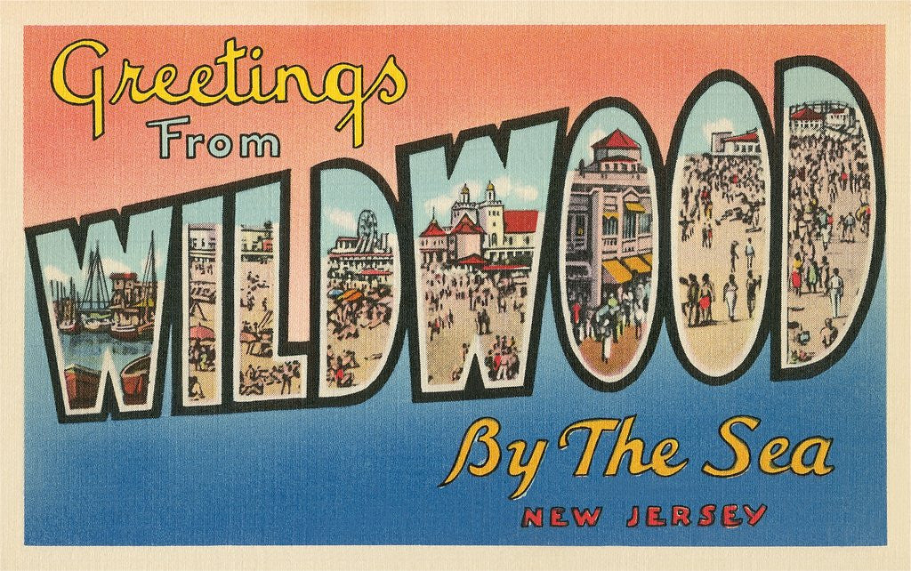Detail of Greetings from Wildwood-by-the-Sea, New Jersey by Anonymous