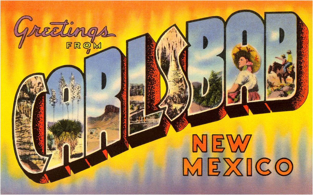 Detail of Greetings from Carlsbad, New Mexico by Anonymous