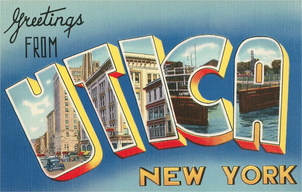 Detail of Greetings from Utica, New York by Anonymous