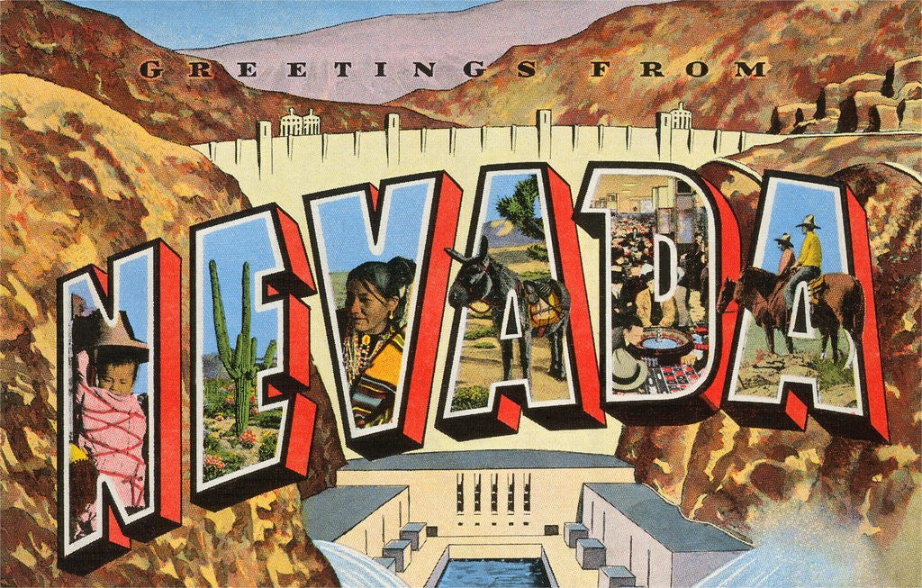 Detail of Greetings from Nevada by Anonymous