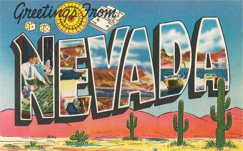 Detail of Greetings from Nevada by Anonymous