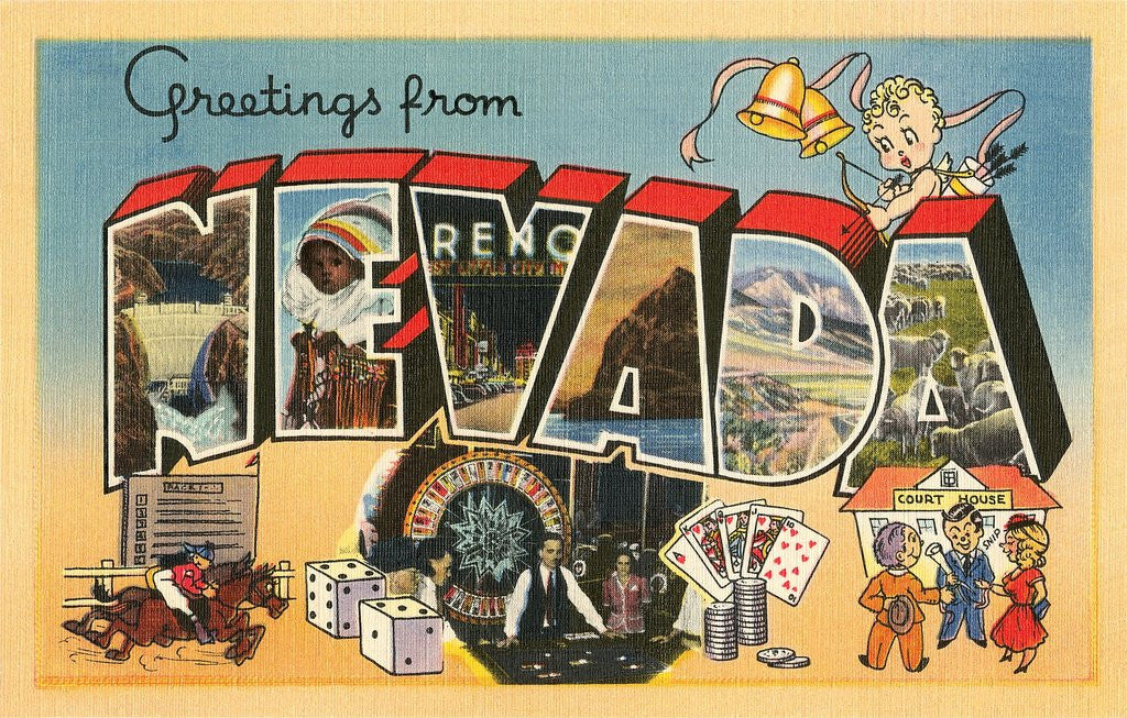 Detail of Greetings from Nevada by Anonymous