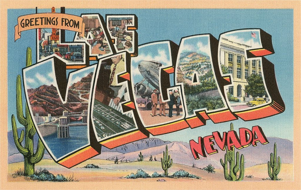 Detail of Greetings from Las Vegas, Nevada by Anonymous