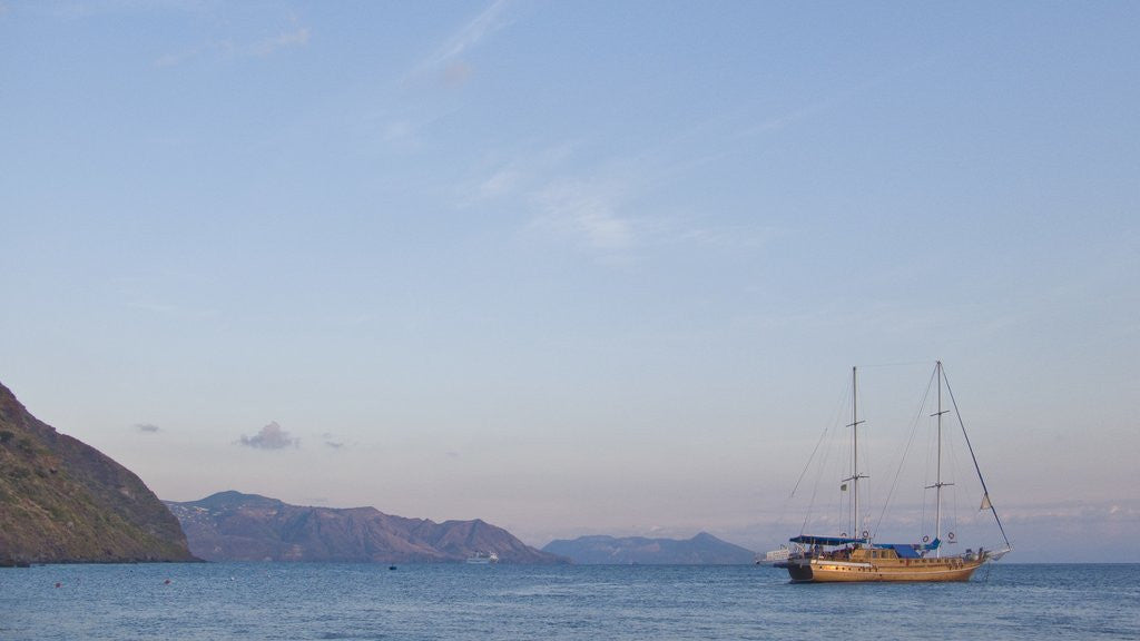 Detail of Tallship at Rinella, Sicily, Italy by Anonymous