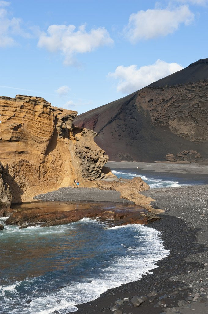 Detail of Coastline at El Golfo, Lanzarote, Yaiza, Spain by Anonymous