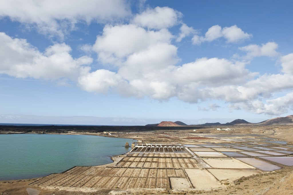 Detail of Janubio salt work near El Golfo, Lanzarote, Yaiza, Spain by Anonymous