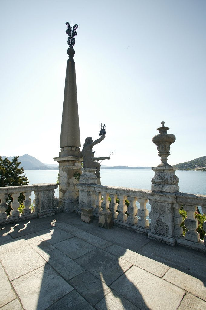 Detail of Garden at Borromeo Palace facing Lake Maggiore, Isola Bella, Stresa, Italy by Corbis