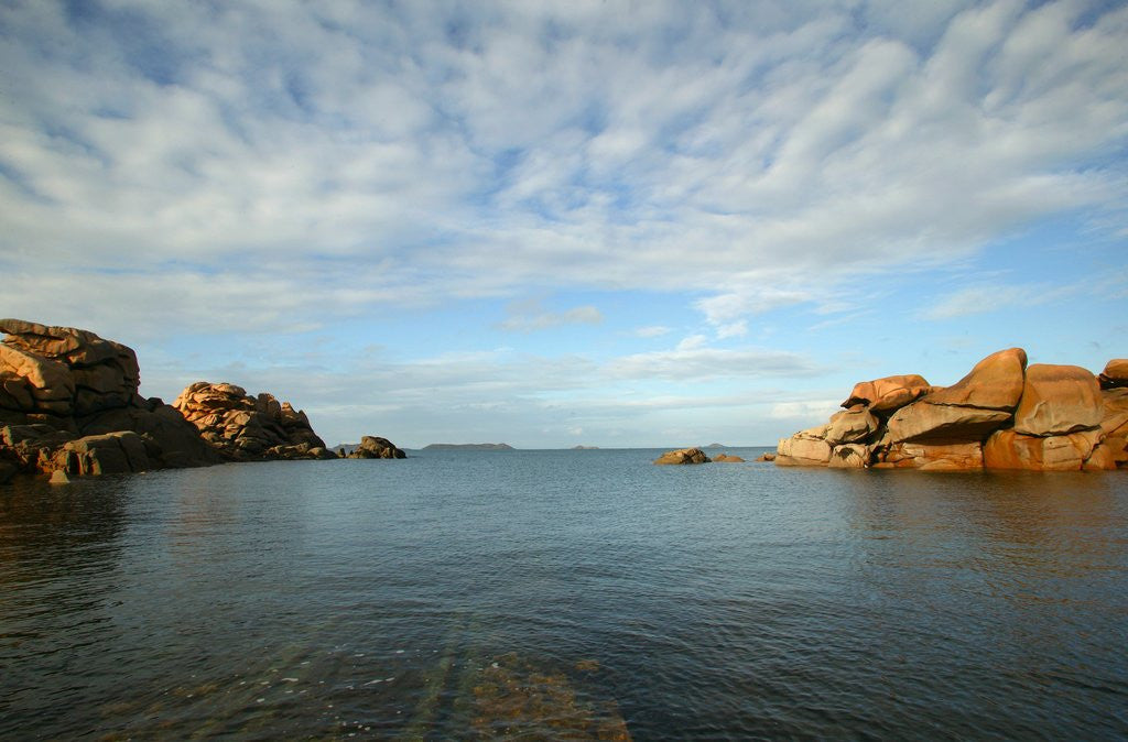 Detail of Pink granite coast, Ploumanach, France by Anonymous