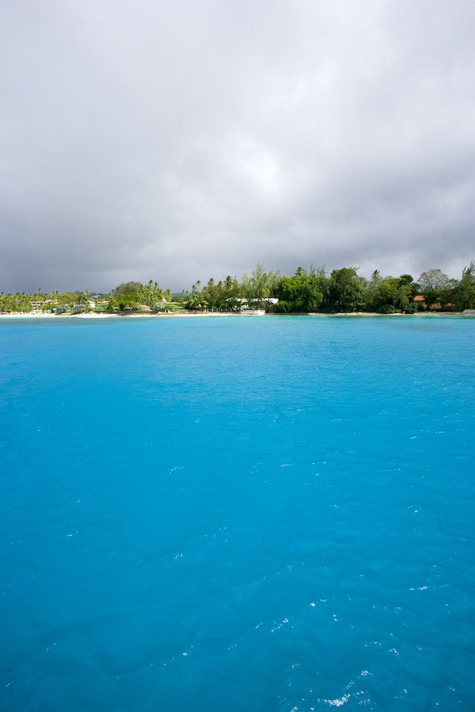 Detail of Blue water with beach, Sandy Lane Beach, Barbados by Anonymous