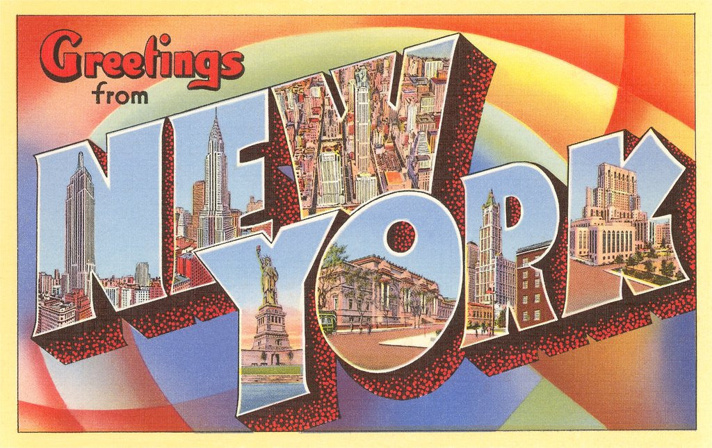 Detail of Greetings from New York City by Anonymous