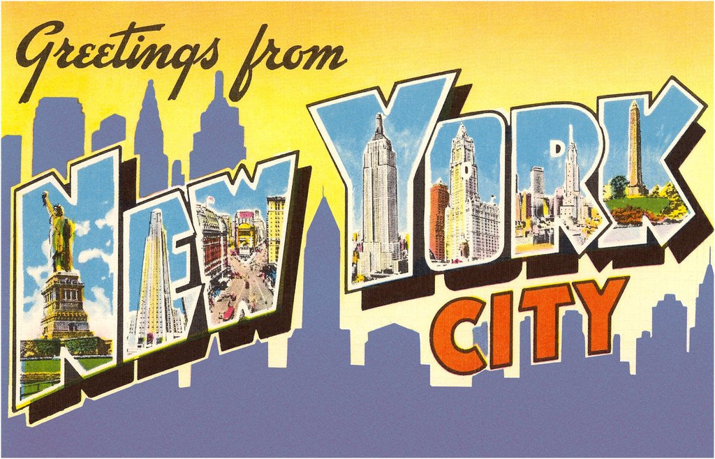 Detail of Greetings from New York City by Anonymous