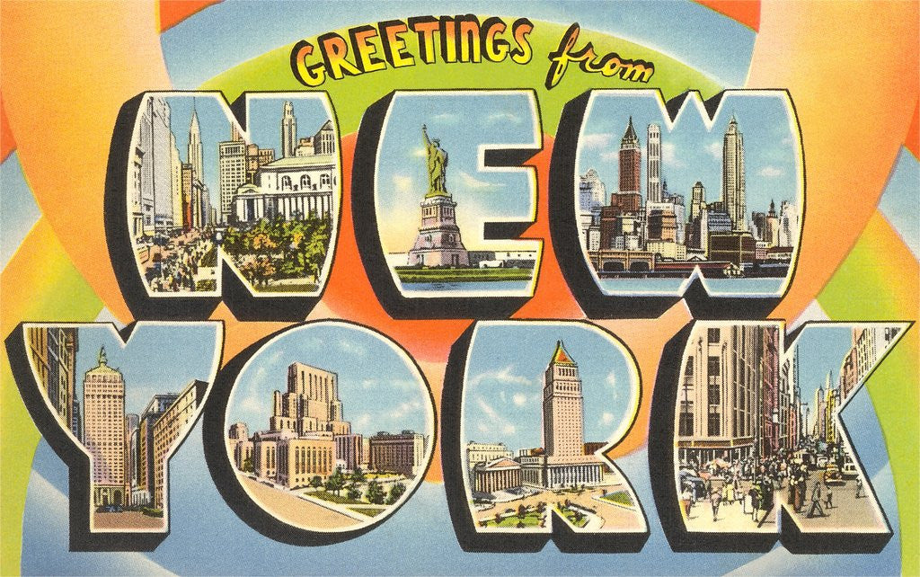 Detail of Greetings from New York City by Anonymous
