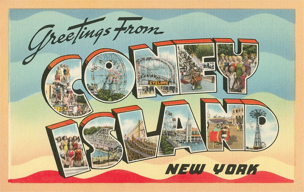 Detail of Greetings from Coney Island, New York by Anonymous