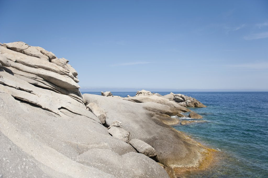 Detail of Sea coast, Capo Sant'Andrea, Italy by Anonymous