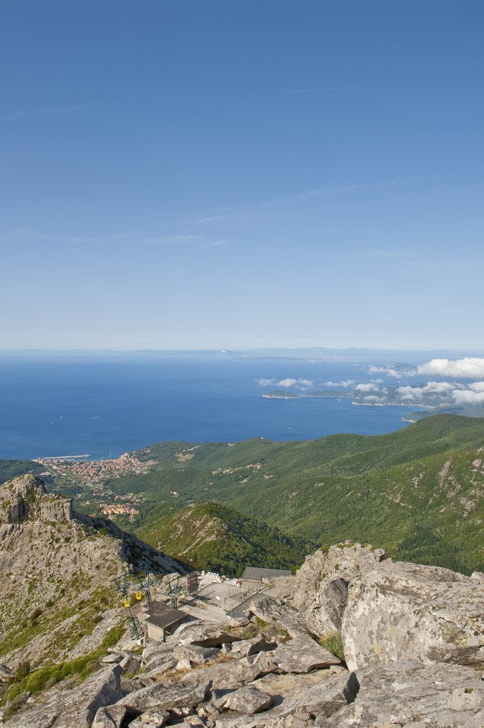 Detail of Sea coast from Monte Capanne, Italy by Anonymous