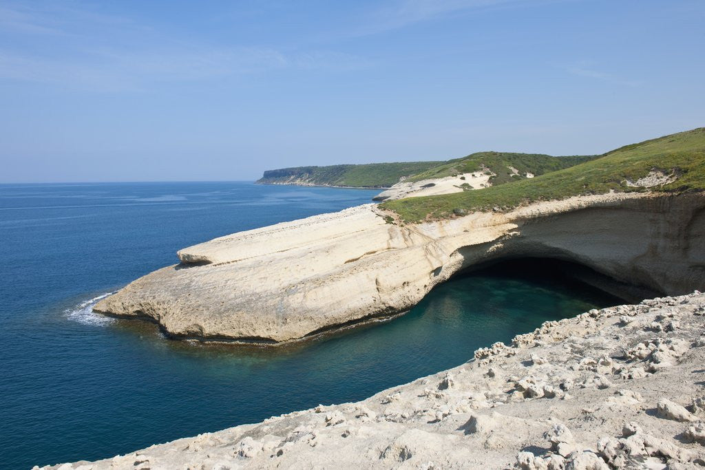 Detail of Sea coast at Punta Tangone, Sardinia, Italy by Anonymous