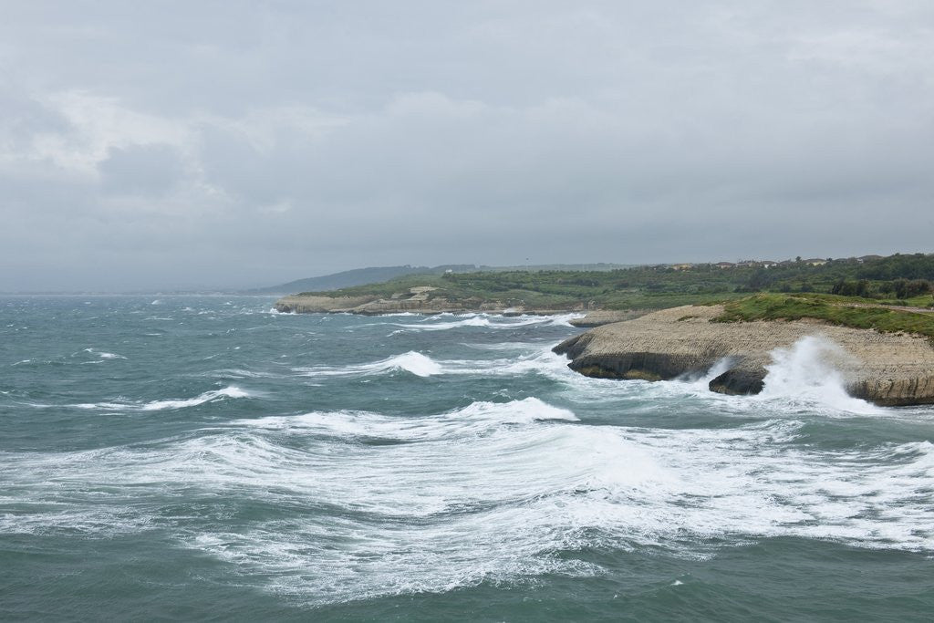 Detail of Storm along Porto Torres coastline, Porto Torres, Sardinia, Italy by Anonymous