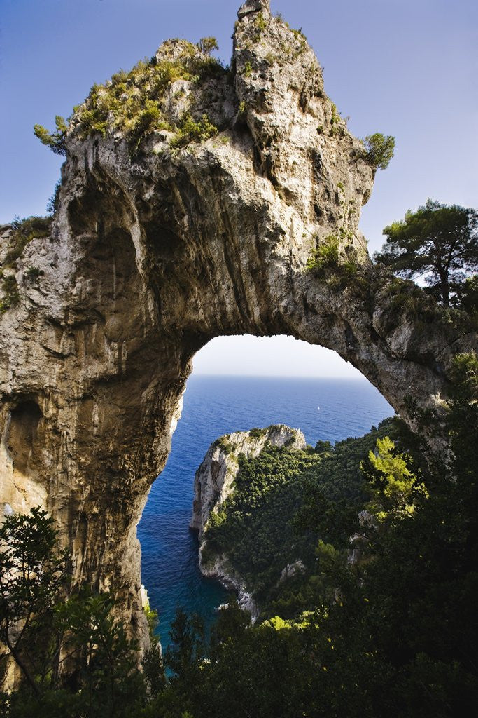 Detail of Arco Naturale, Capri, Capri Island, Campania, Italy by Anonymous