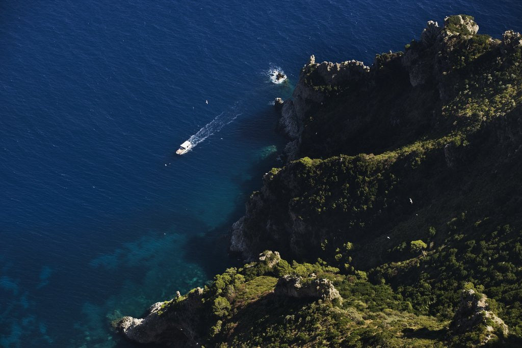 Detail of View of coast from Monte Solaro, Anacapri, Capri Island, Campania, Italy by Anonymous
