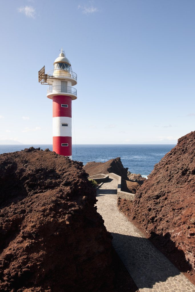 Detail of Lighthouse, Punta de Teno, Tenerife, Canary Islands, Spain by Corbis