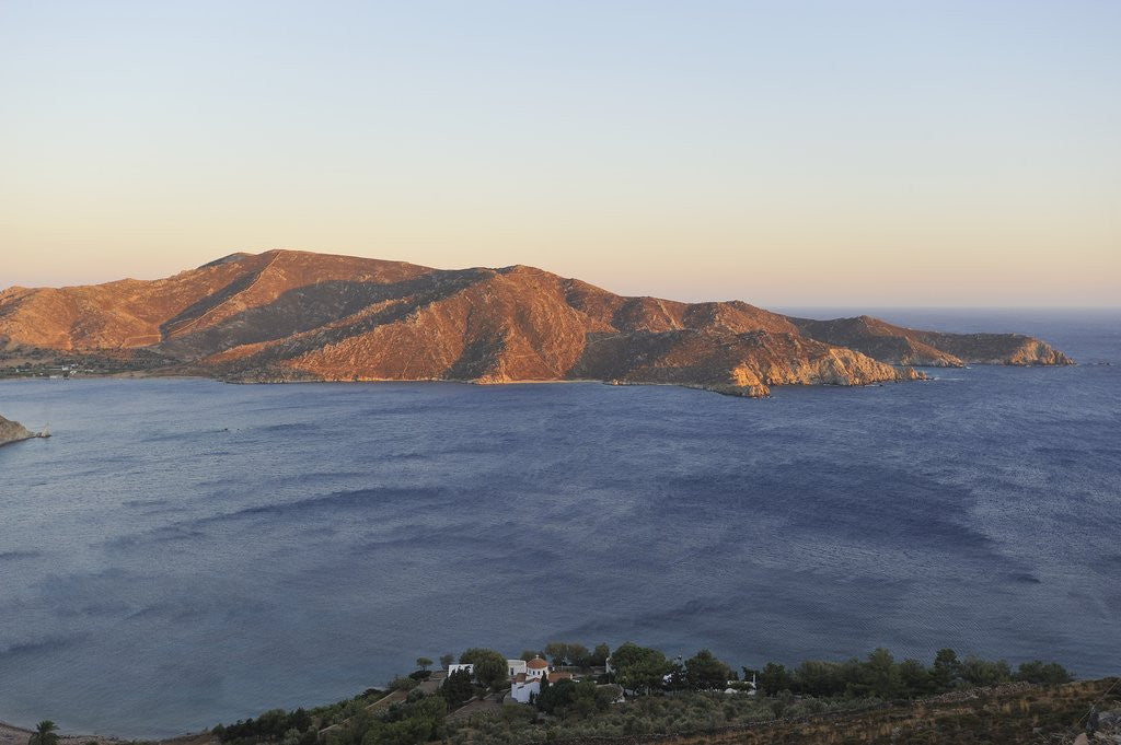 Detail of Scenic View of South of Island from Profiti Ilias Mount, Patmos, Dodecanese, Greece by Anonymous