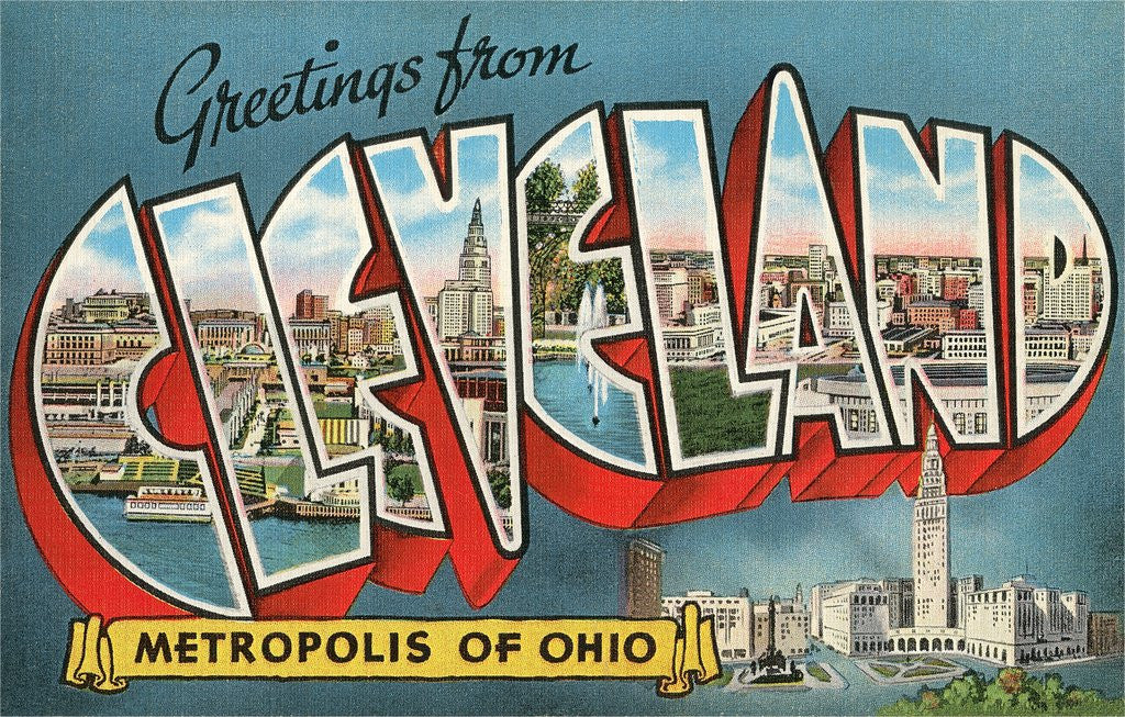 Detail of Greetings from Cleveland, Metropolis of Ohio by Anonymous
