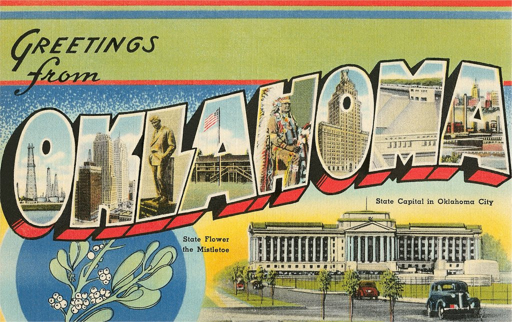 Detail of Greetings from Oklahoma by Anonymous
