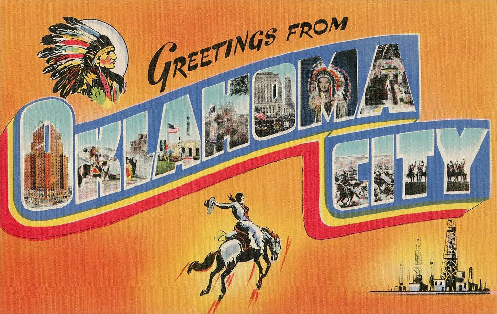 Detail of Greetings from Oklahoma City, Oklahoma by Anonymous