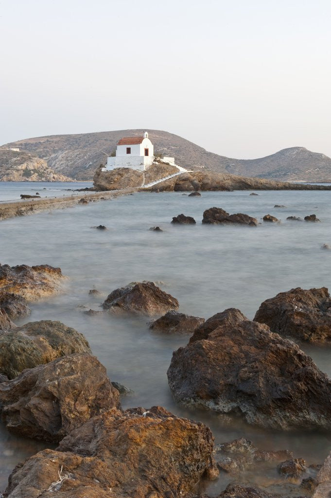 Detail of Aghios Isidoros church, Leros, Greece by Anonymous