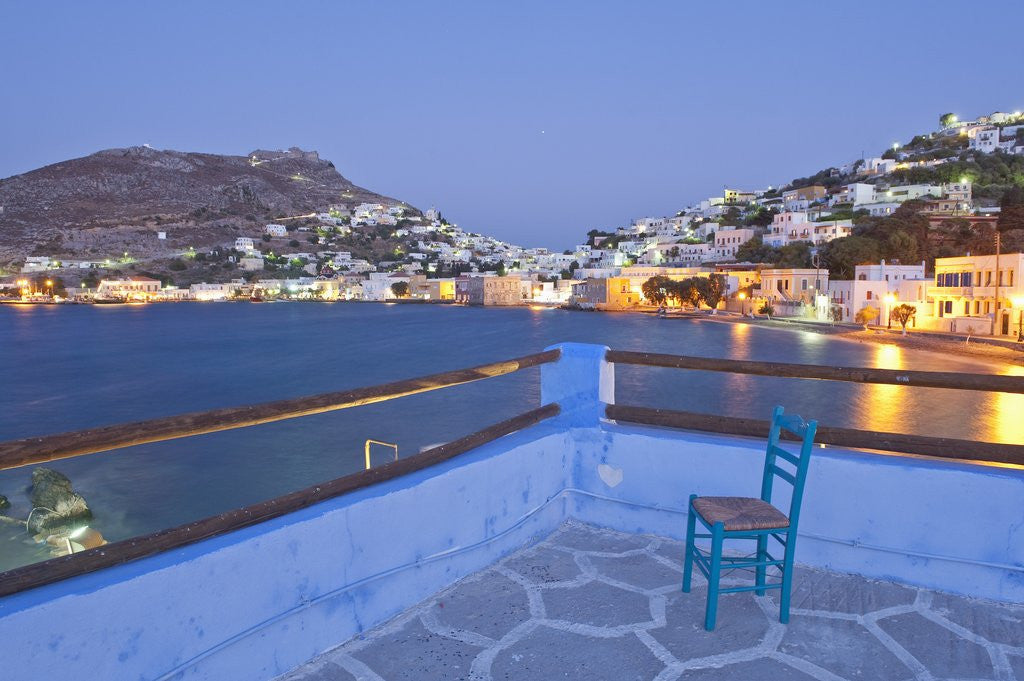 Detail of Town at dusk, Agia Marina, Leros, Greece by Anonymous